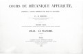 Bresse : Mécanique Appliquée Atlas, Paris, 1865