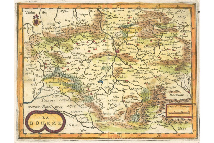 van der AA  Pieter  : Boheme , mědiryt, 1714