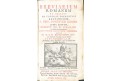 Breviarium Romanum Autumnalis., Praha 1757