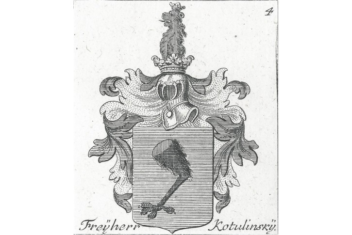 Kotul&iacute;nsk&yacute; z Kotul&iacute;na , mědiryt, (1760)