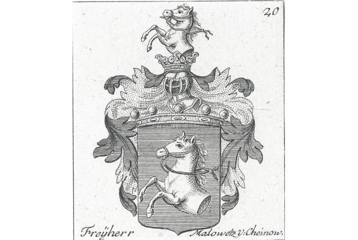 Malovec z Ch&yacute;nova, mědiryt, (1760)