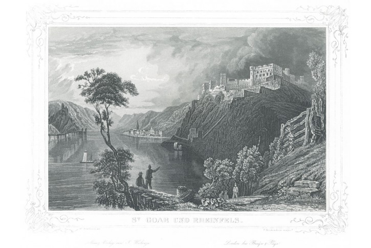 St. Goar, Halenza, akvatinta, (1840)