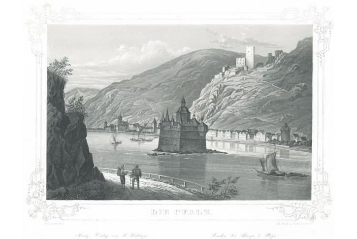 Pfalz,  Halenza, akvatinta, (1840)
