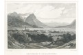 Partnach und Losachthal, oceloryt, 1870