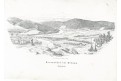 Berounka údolí u Berouna, Wenzig, litografie, 1857