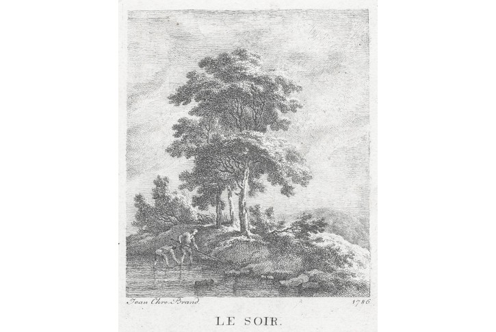 Večer, Brand J. Ch., lept, 1786