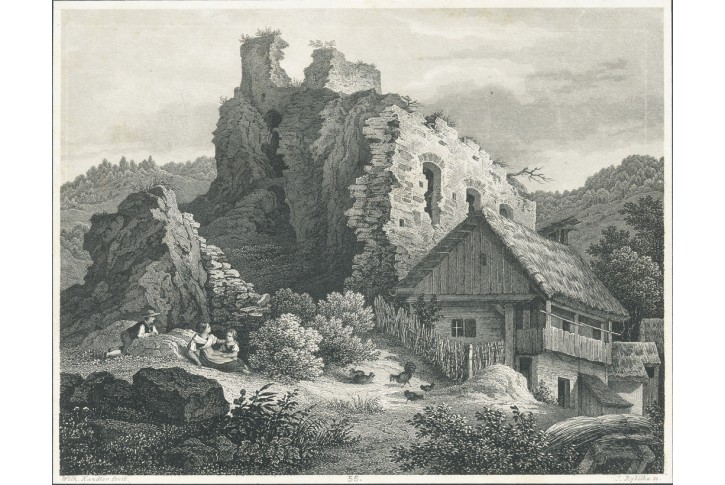 Kam&yacute;k, Mikovec, oceloryt 1860