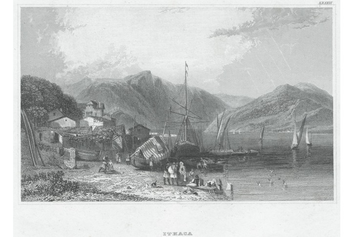 Ithaca - Ithaka, oceloryt, (1840)