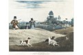 Záhájení lovecké sezóny, Pollard, akvatinta, 1822