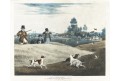 Záhájení lovecké sezóny, Pollard, akvatinta, 1822