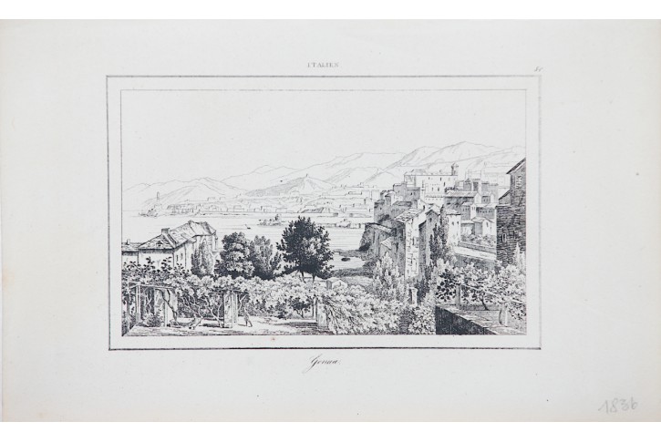 Genua, Le Bas, oceloryt 1840