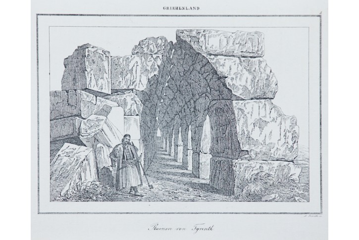 Tyrinth, Le Bas, oceloryt 1840