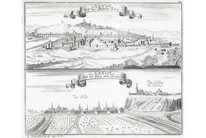 Namur, Bodenehr, mědiryt, (1720)