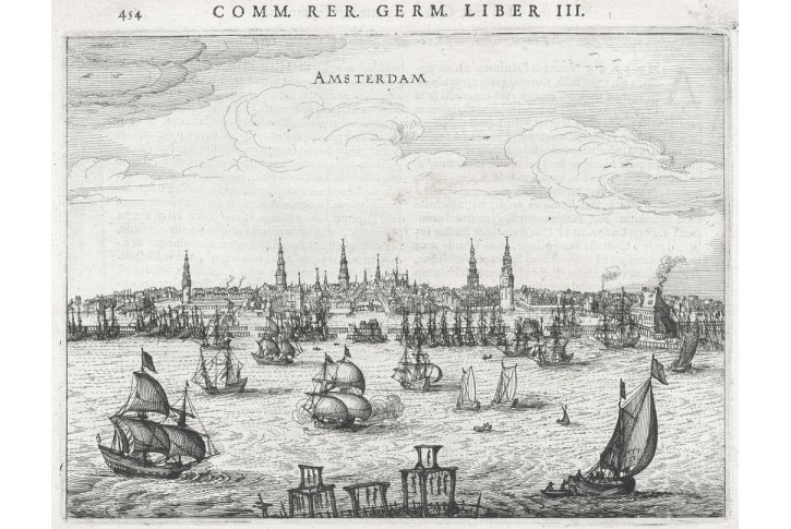 Amsterdam, Bertius, mědiryt , 1616