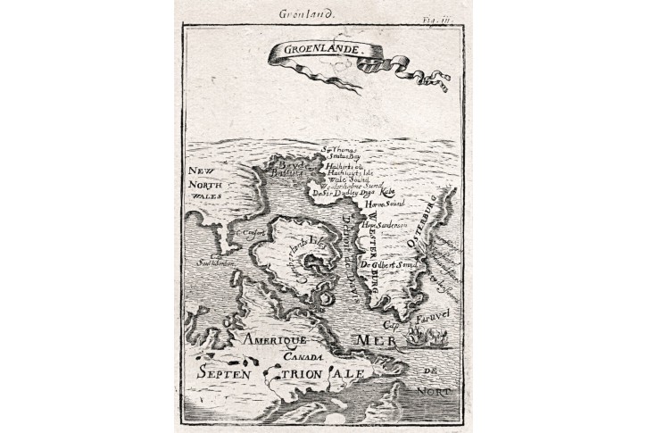 Gronsko, Mallet, mědiryt, 1719
