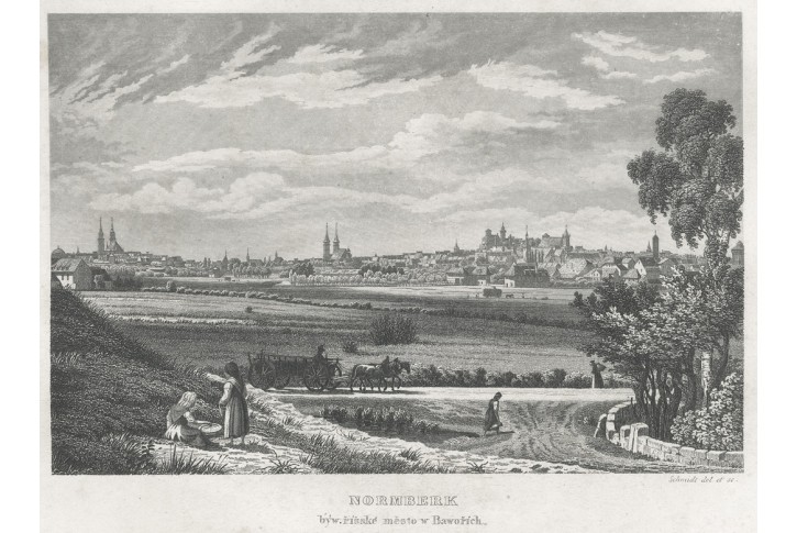 N&uuml;rnberg - Norimberk, Haase , oceloryt, 1840