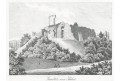 Choustn&iacute;kovo Hradi od jv, Heber, litografie, 1844