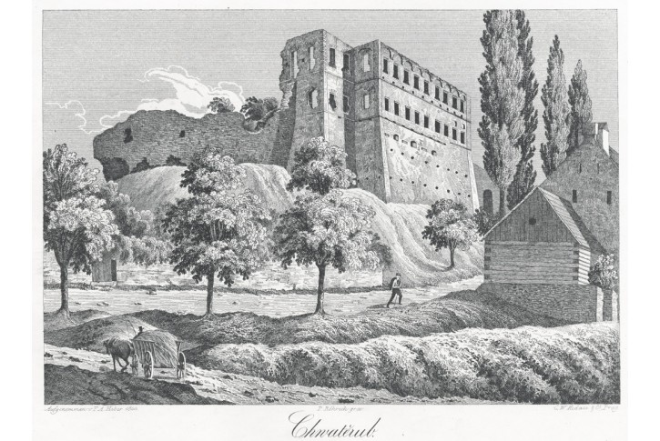 Chvatěruby , Heber, litografie, 1845