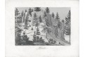 Bradlec, Heber, litografie, 1845