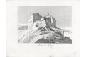 Točník od jihu, Heber, litografie, 1845