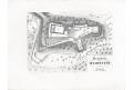 Dívčí Kámen půdorys, Heber, litografie, 1845