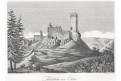 Lib&scaron;tejn od v&yacute;chodu, Heber, litografie, 1844