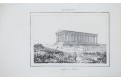 Atény chrám Theseův, Le Bas, oceloryt 1840
