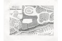 Hrubý Rohozec půdorys, Heber, litografie, 1845