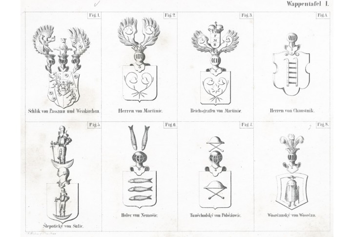 Erby I., Heber , litografie, 1847