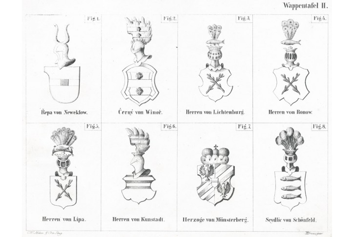 Erby II., Heber , litografie, 1847