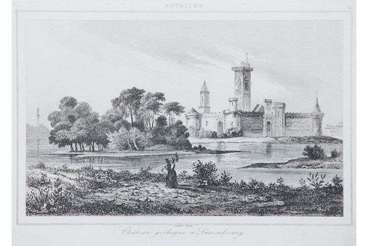Laxenburg, Le Bas, oceloryt 1842