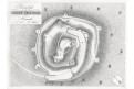 Kumburk půdorys, Heber, litografie, 1845