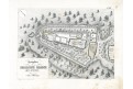 Hrádek u Ústěka půdorys, Heber, litografie, 1848