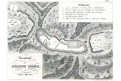 Kokoř&iacute;n půdorys, Heber, litografie, 1842