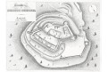 Riesenberg půdorys, Heber , litografie, 1846