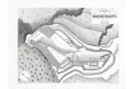 Velhartice půdorys, Heber , litografie, 1848