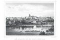 Praha Hradčany, Ruthner, oceloryt, (1871)