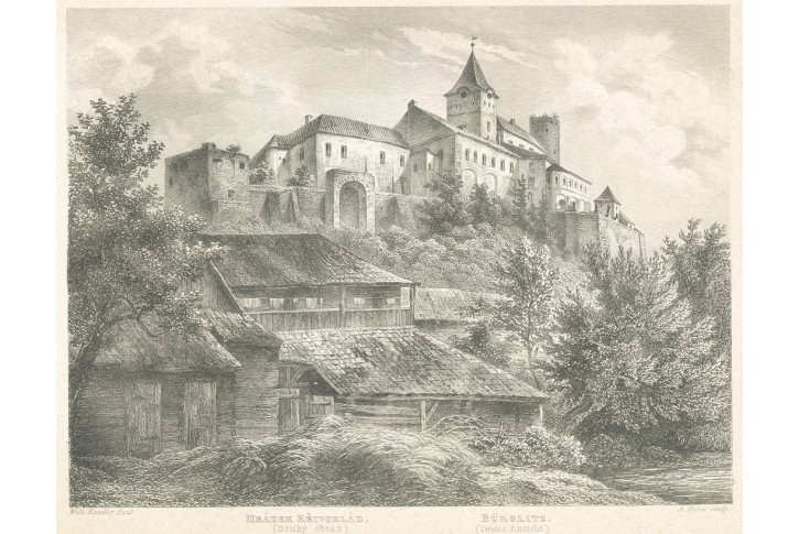 Křivokl&aacute;t II., Mikovec, oceloryt 1860