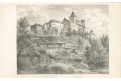Křivoklát II., Mikovec, oceloryt 1860