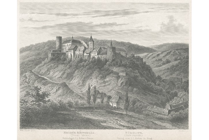 Křivokl&aacute;t I., Mikovec, oceloryt 1860
