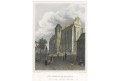 Brno Domkirche , Lange, kolor. oceloryt, 1842