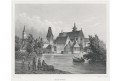 České Budějovice, Lange, oceloryt, 1842