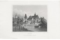České Budějovice, Lange, oceloryt, 1842