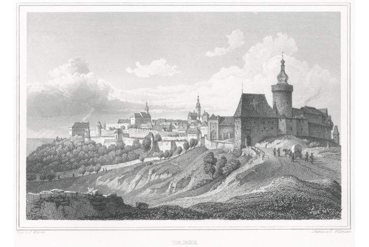 T&aacute;bor, Lange, oceloryt, 1842