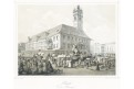 Olomouc N&aacute;měst&iacute;, Haun, litografie, 1857
