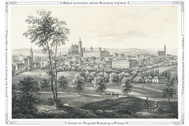 Kutn&aacute; Hora, Ziegler, Litografie, 1843