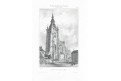 Praha sv. Vít, Lemercier, litografie, (1860)
