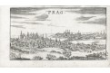 Praha,  Riegel, mědiryt 1687