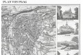 Praha plán, oceloryt, (1850)