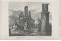 Hazmburk, Mikovec, oceloryt 1860